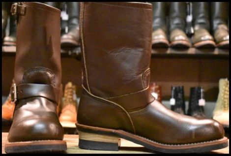 【8.5D 美品 09年】レッドウィング 2967 エンジニア 茶 チョコレート クローム ブラウン スチールトゥ 2269 ブーツ redwing HOPESMORE