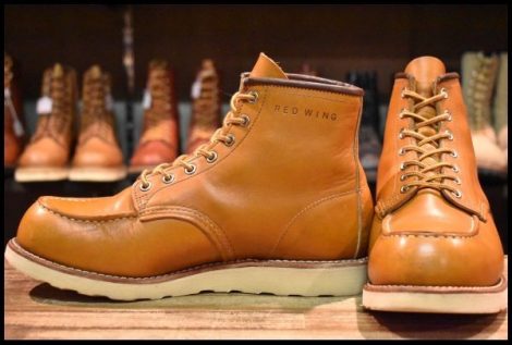 【8.5EE 良品 15年】レッドウィング 9875 アイリッシュセッター ゴールドラセット モックトゥ 編み上げ ブーツ redwing HOPESMORE