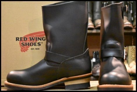 【8.5EE 未使用 17年】レッドウィング 2268 エンジニア 黒 ブラッククローム スチールトゥ ブーツ redwing HOPESMORE