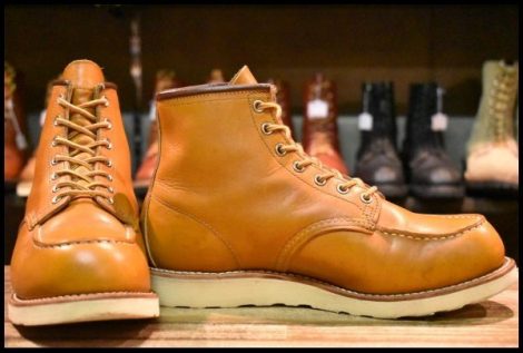 【8.5EE 良品 15年】レッドウィング 9875 アイリッシュセッター ゴールドラセット モックトゥ 編み上げ ブーツ redwing HOPESMORE