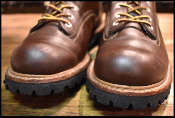 9D 良品 09年】レッドウィング 2933 ビブラム ラインマン 茶 ブラウン