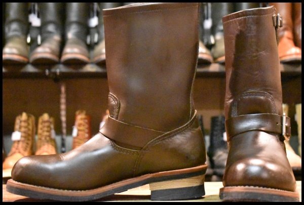 【8.5D 美品 09年】レッドウィング 2967 エンジニア 茶 チョコレート クローム ブラウン スチールトゥ 2269 ブーツ redwing HOPESMORE