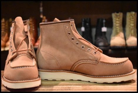 【8.5D 箱付 未使用 23年】レッドウィング 8208 アイリッシュセッター ダスティローズ ラフアウト ピンク ブーツ redwing HOPESMORE