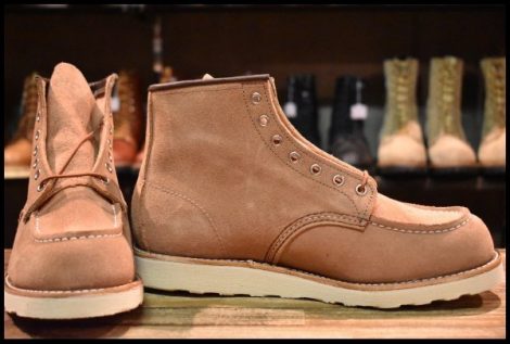 【10D 箱付 未使用 23年】レッドウィング 8208 アイリッシュセッター ダスティローズ ラフアウト ピンク ブーツ redwing HOPESMORE