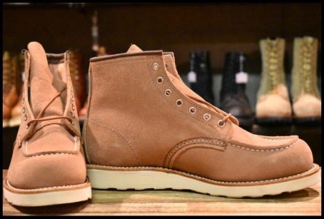 【9.5D 箱付 未使用 24年】レッドウィング 8208 アイリッシュセッター ダスティローズ ラフアウト ピンク ブーツ redwing HOPESMORE