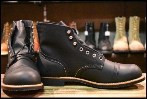 【10D 箱付 未使用 24年】レッドウィング 8084 アイアンレンジャー ブラックハーネス 黒 キャップトゥ ブーツ redwing HOPESMORE