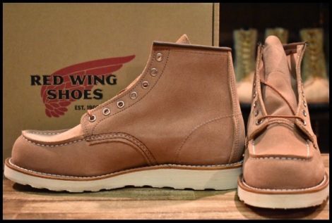 【8.5D 箱付 未使用 23年】レッドウィング 8208 アイリッシュセッター ダスティローズ ラフアウト ピンク ブーツ redwing HOPESMORE