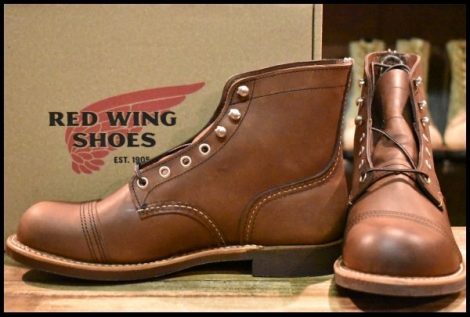 【7D 箱付 未使用 22年】レッドウィング 8111 アイアンレンジャー アンバー ハーネス キャップトゥ ブラウン ブーツ redwing HOPESMORE