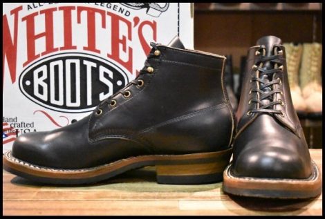 【10.5E 美品】WHITE’S ホワイツ セミドレス ブラッククロムエクセル 黒 ビブラム700シングル レザーライニング ブーツ HOPESMORE