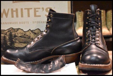 【7.5D 箱付 美品】WHITE’S ホワイツ ファーマーランチャー 350W ブラッククロムエクセル スモークジャンパー ブーツ HOPESMORE