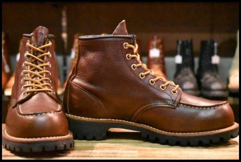 【7.5D 箱付 美品 12年】レッドウィング 8146 ビブラム アイリッシュセッター クラシック モックトゥ ラグソール ブーツ redwing HOPESMORE