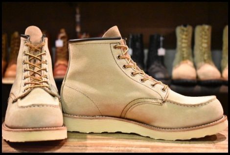 【9.5D 美品 09年】レッドウィング 8173 スエード アイリッシュセッター ラフアウト モックトゥ 編み上げ ブーツ redwing HOPESMORE