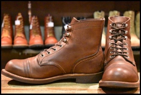【7D 良品 21年】レッドウィング 8111 アイアンレンジャー 茶 アンバー ハーネス キャップトゥ ブラウン ブーツ redwing HOPESMORE