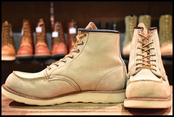 【8.5D 良品 12年】レッドウィング 8173 スエード アイリッシュセッター ラフアウト モックトゥ 編み上げ ブーツ redwing HOPESMORE
