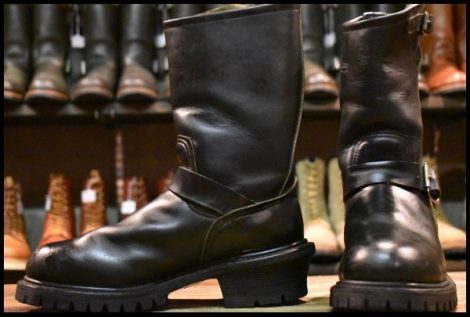 【6D 良品 PT91刺繍】レッドウィング 8280 ナイフポケット エンジニア 黒 ブラッククローム 2268 ブーツ redwing HOPESMORE