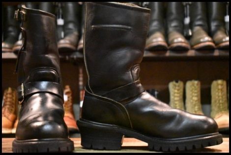 【6D 良品 PT91刺繍】レッドウィング 8280 ナイフポケット エンジニア 黒 ブラッククローム 2268 ブーツ redwing HOPESMORE