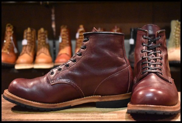 【9EE 良品 18年】レッドウィング 9411 ベックマン ブラックチェリー フェザーストーン プレーントゥ 9011 ブーツ redwing HOPESMORE