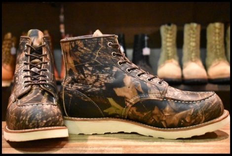 【11E 美品 16年】レッドウィング 8884 アイリッシュセッター カモフラ 迷彩 リアルツリー モックトゥ 編み上げ ブーツ redwing HOPESMORE