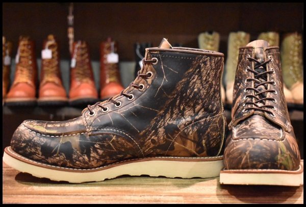 【11E 美品 16年】レッドウィング 8884 アイリッシュセッター カモフラ 迷彩 リアルツリー モックトゥ 編み上げ ブーツ redwing HOPESMORE