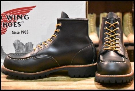 【7.5E 箱付 美品 06年】レッドウィング 8176 ビブラム アイリッシュセッター 黒 ブラッククローム モックトゥ ブーツ redwing HOPESMORE