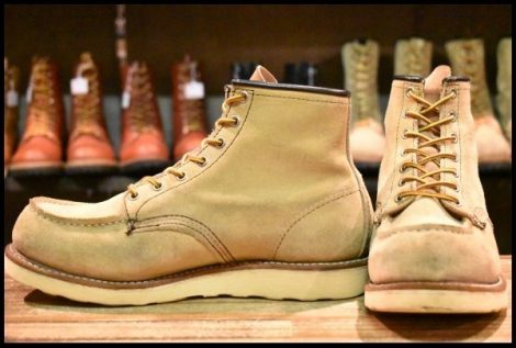 【9.5E 良品 06年】レッドウィング 8173 スエード アイリッシュセッター ホーソーン ラフアウト モックトゥ ブーツ redwing HOPESMORE