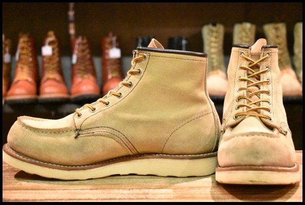 【9.5E 良品 06年】レッドウィング 8173 スエード アイリッシュセッター ホーソーン ラフアウト モックトゥ ブーツ redwing HOPESMORE