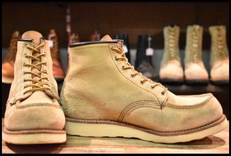 【9.5E 良品 06年】レッドウィング 8173 スエード アイリッシュセッター ホーソーン ラフアウト モックトゥ ブーツ redwing HOPESMORE