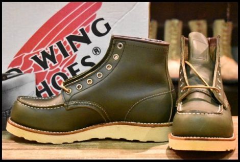 【7D 箱付 未使用 03年】レッドウィング 8180 アイリッシュセッター 緑 カンガタン グリーン モックトゥ ブーツ redwing HOPESMORE