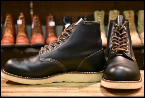 【7.5EE 良品 19年】レッドウィング 9870 アイリッシュセッター ブラック クローンダイク 黒 プレーントゥ ブーツ redwing HOPESMORE
