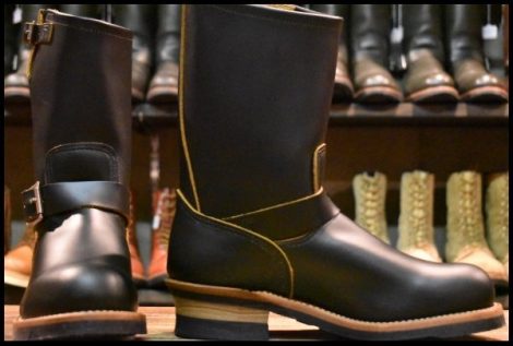 【8D 未使用 19年】レッドウィング 9268 エンジニア 黒 ブラック クローンダイク スチールトゥ ブーツ redwing HOPESMORE