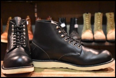 【10D 良品 犬タグ復刻 19年】レッドウィング 8165 アイリッシュセッター 黒 ブラッククローム プレーントゥ ブーツ redwing HOPESMORE
