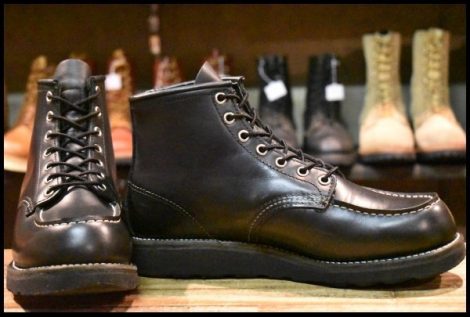 【8D 良品 06年】レッドウイング 8137 アイリッシュセッター 黒 ブラッククローム モックトゥ レースアップ ブーツ redwing HOPESMORE