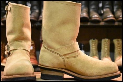 【7D 良品 07年】レッドウィング 8268 スエード エンジニア ホーソーンアビレーンラフアウト スチールトゥ ブーツ redwing HOPESMORE