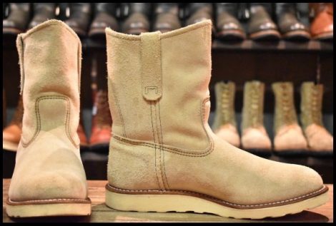【9.5D 箱付 良品 10年】レッドウィング 8168 スエード ペコス ホーソーン アビレーン ラフアウト ブーツ redwing pecos HOPESMORE