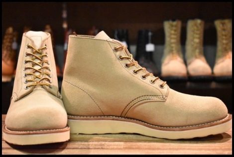 【7.5E 箱付 美品 10年】レッドウィング 8167 スエード アイリッシュセッター ホーソーンラフアウト プレーントゥ ブーツ HOPESMORE