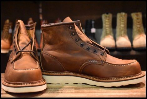 【9.5D 箱付 未使用 22年】レッドウィング 1907 アイリッシュセッター 茶 カッパー ラフ＆タフ モックトゥ ブーツ redwing HOPESMORE