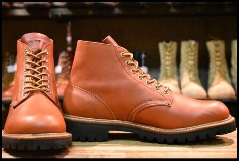 【8.5E 美品 羽タグ 01年】レッドウィング 8171 ビブラム アイリッシュセッター 赤茶 オロラセット プレーントゥ ブーツ redwing HOPESMORE