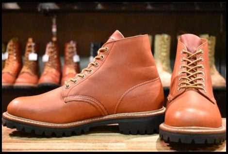 【8.5E 美品 羽タグ 01年】レッドウィング 8171 ビブラム アイリッシュセッター 赤茶 オロラセット プレーントゥ ブーツ redwing HOPESMORE