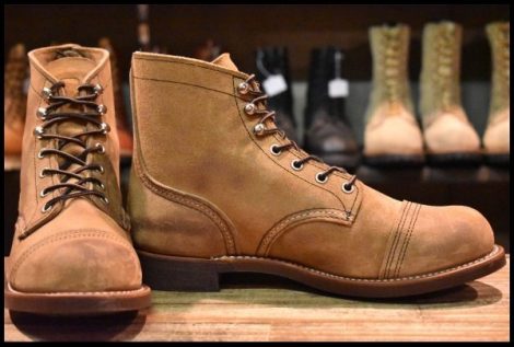 【8D 美品 21年】レッドウィング 8083 アイアンレンジャー 茶 ミュールスキナー ラフアウト キャップトゥ ブーツ redwing HOPESMORE