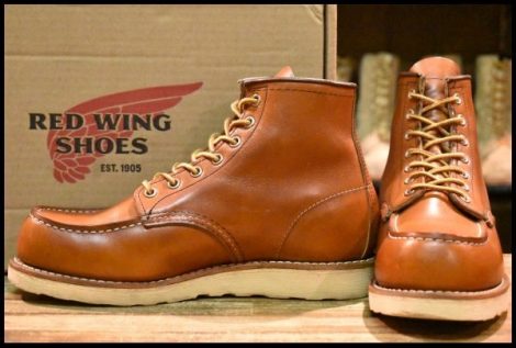 【7E 箱付 良品 19年】レッドウィング 875 アイリッシュセッター 茶 オロレガシー モックトゥ レースアップ ブーツ redwing HOPESMORE