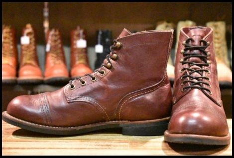 【8.5D 良品 17年】レッドウィング 8119 アイアンレンジャー オックスブラッドメサ キャップトゥ アイアンレンジ ブーツ redwing HOPESMORE