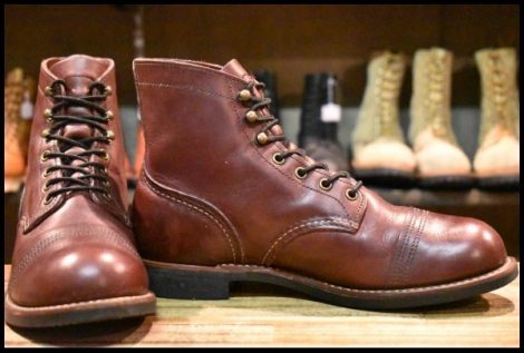 【8.5D 良品 17年】レッドウィング 8119 アイアンレンジャー オックスブラッドメサ キャップトゥ アイアンレンジ ブーツ redwing HOPESMORE