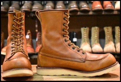 【10D 良品 11年】レッドウィング 877 ロング アイリッシュセッター 茶 オロイジナル 編み上げ レースアップ ブーツ redwing HOPESMORE