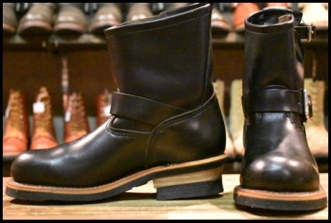 【5D 美品 06年】レッドウィング 2973 ショート エンジニア 黒 スチールトゥ ホーウィン クロムエクセル ブーツ redwing HOPESMORE