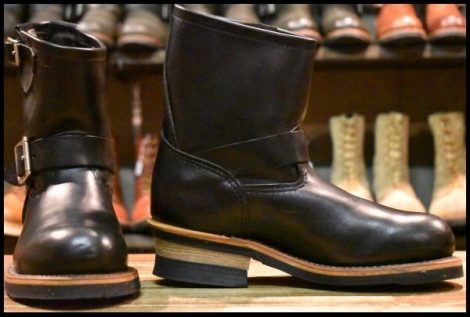 【5D 美品 06年】レッドウィング 2973 ショート エンジニア 黒 スチールトゥ ホーウィン クロムエクセル ブーツ redwing HOPESMORE