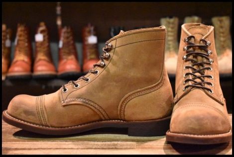 【8D 美品 21年】レッドウィング 8083 アイアンレンジャー 茶 ミュールスキナー ラフアウト キャップトゥ ブーツ redwing HOPESMORE