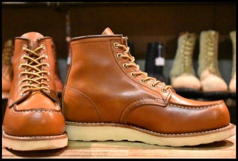 【7E 箱付 良品 19年】レッドウィング 875 アイリッシュセッター 茶 オロレガシー モックトゥ レースアップ ブーツ redwing HOPESMORE