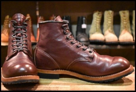 【9D 良品 16年】レッドウィング 9011 ベックマン ブラックチェリー フェザーストーン プレーントゥ 9411 ブーツ redwing HOPESMORE