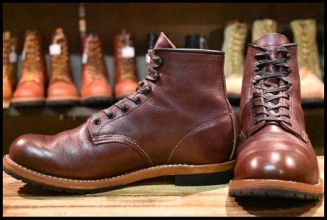 【9D 良品 16年】レッドウィング 9011 ベックマン ブラックチェリー フェザーストーン プレーントゥ 9411 ブーツ redwing HOPESMORE