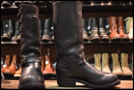 【6.5D 良品 09年】WESCO ウエスコ カスタムボス ブラック 黒 12インチハイト ビブラム430シングル スチール無し ブーツ BOSS HOPESMORE